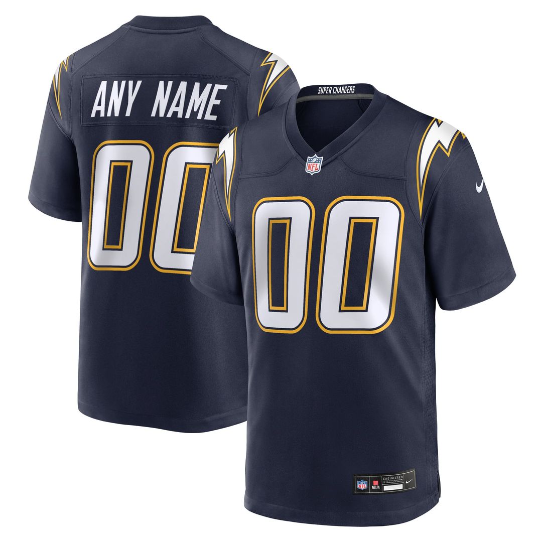 Los Angeles Chargers Nike Powder Blue Custom Jersey