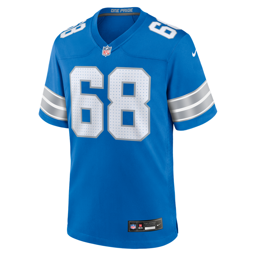 Detroit Lions Taylor Decker Nike Blue Game Jersey