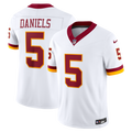Washington Commanders Jayden Daniels Nike White Vapor FUSE Stitched Limited Jersey