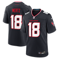 Houston Texans Graham Mertz Nike Navy Game Jersey
