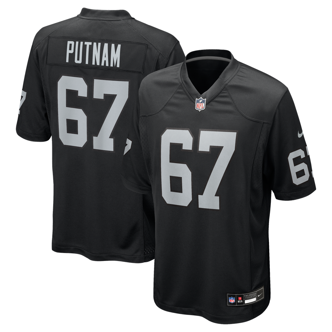 Las Vegas Raiders Will Putnam Nike Black Game Jersey