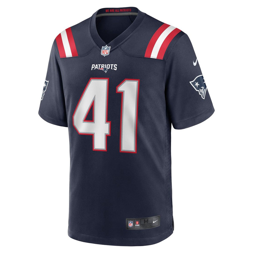 New England Patriots Brenden Schooler Nike Navy Game Jersey