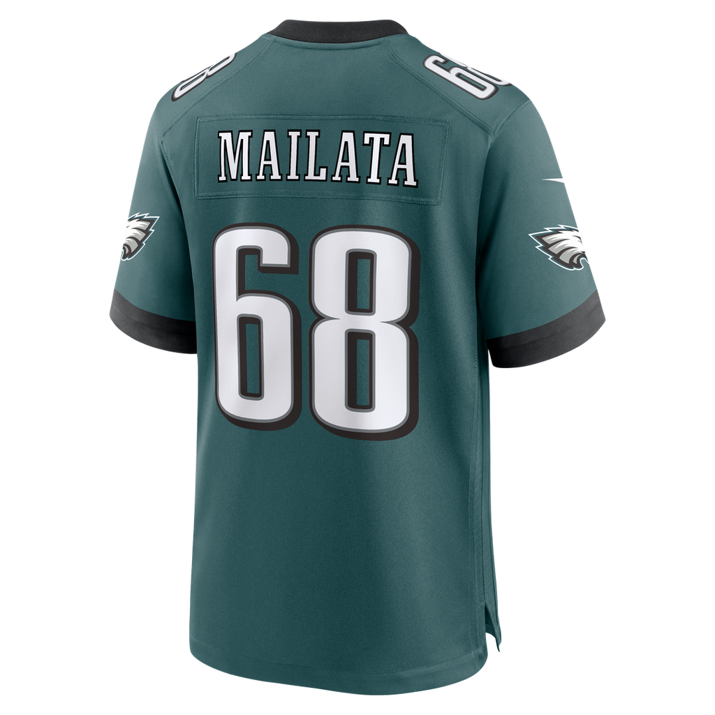 Philadelphia Eagles Jordan Mailata Nike Midnight Green Game Jersey