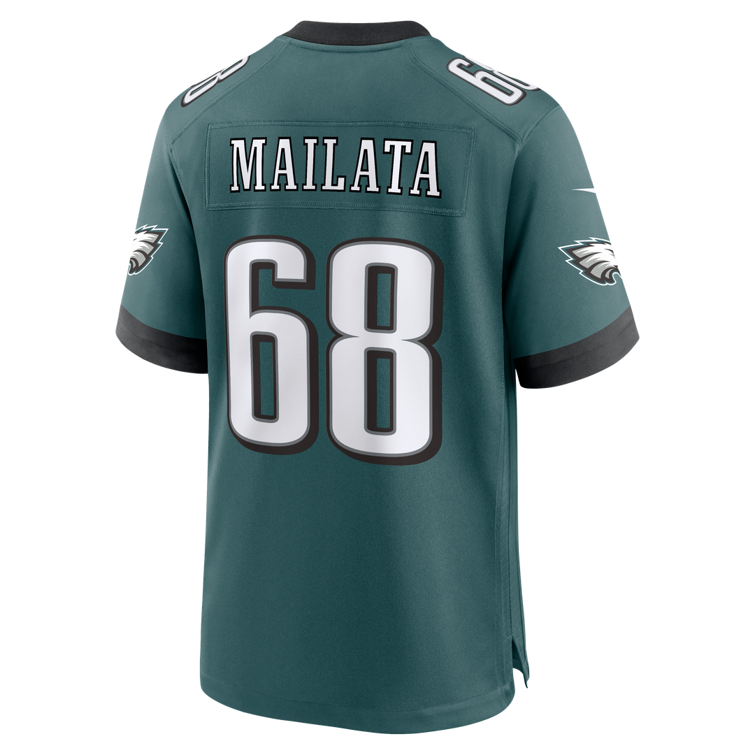 Philadelphia Eagles Jordan Mailata Nike Midnight Green Game Jersey