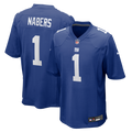 New York Giants Malik Nabers Nike Royal Game Jersey
