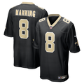 New Orleans Saints Archie Manning Nike Black Retired Player Game Jersey