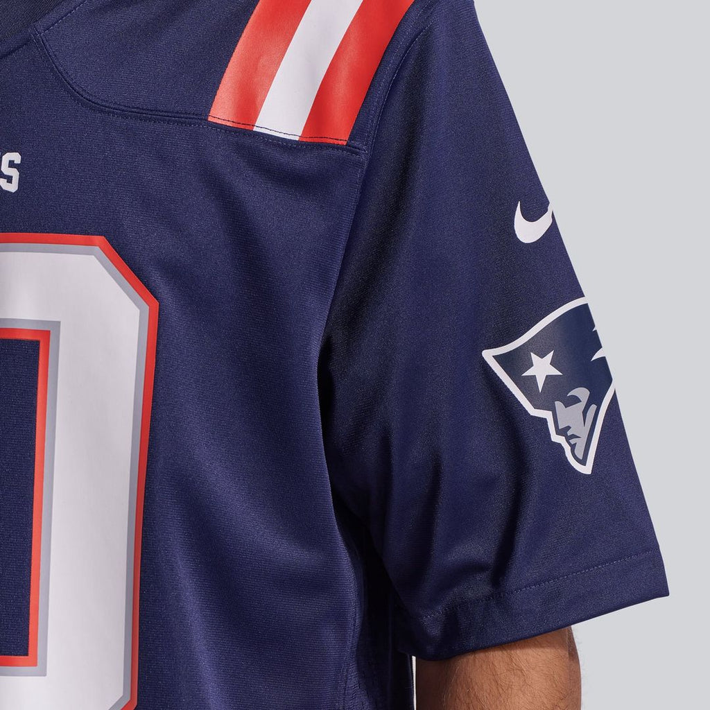 New England Patriots Drake Maye Nike White Game Jersey