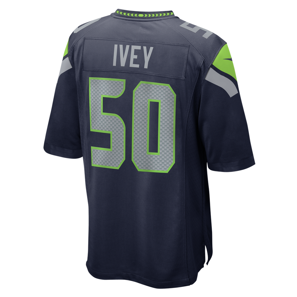 Seattle Seahawks Jared Ivey Nike College Navy Game Jersey