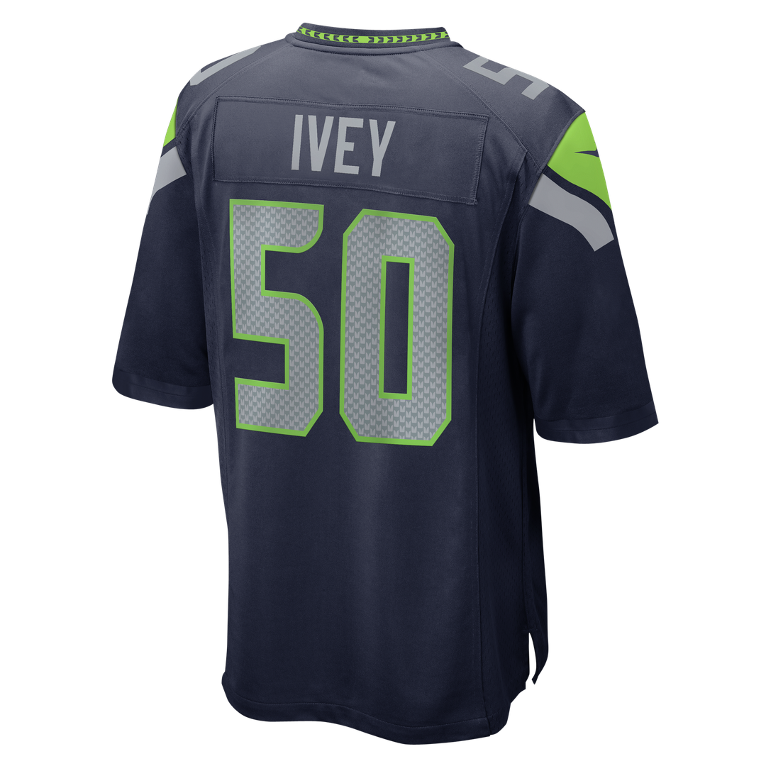 Seattle Seahawks Jared Ivey Nike College Navy Game Jersey