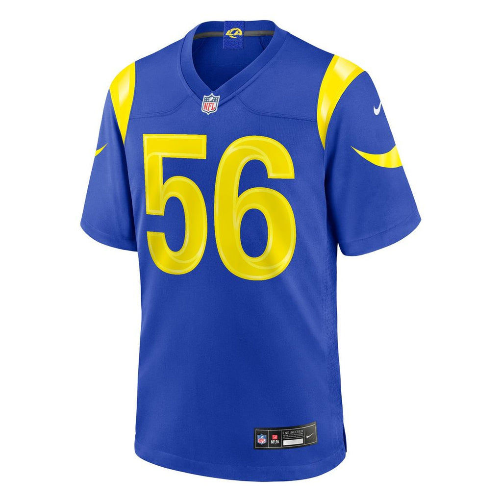 Los Angeles Rams Shaun Dolac Nike Royal Game Jersey