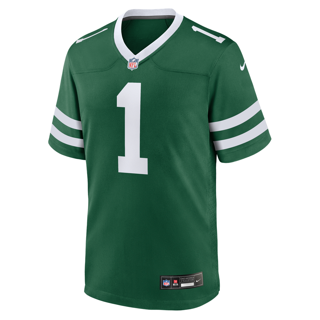 New York Jets David Bailey Nike Legacy Black Alternate Game Jersey