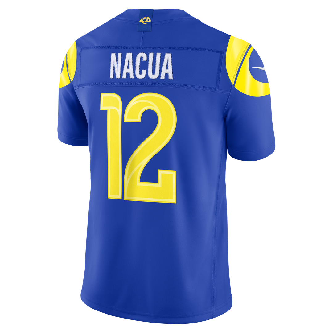 Los Angeles Rams Puka Nacua Nike White Vapor FUSE Stitched Limited Jersey