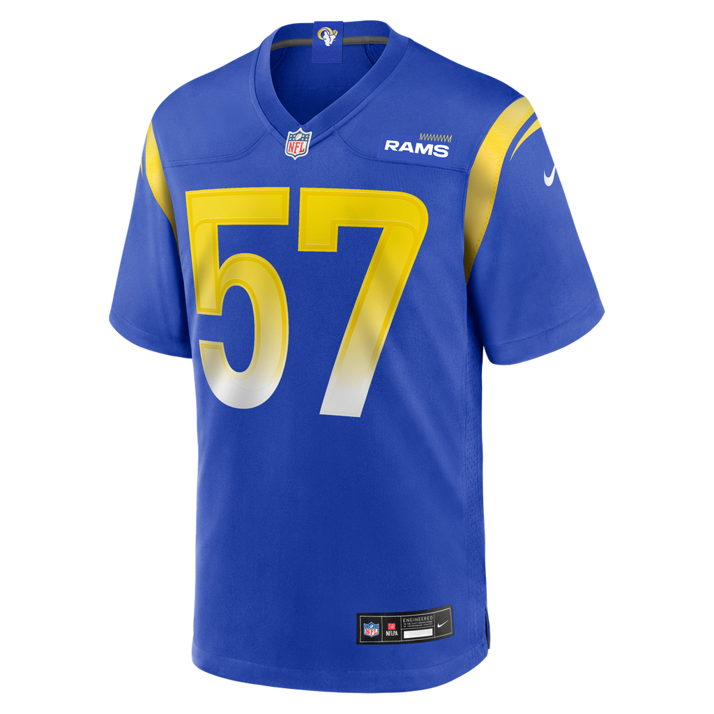 Los Angeles Rams Ty Hamilton Nike Royal Game Jersey