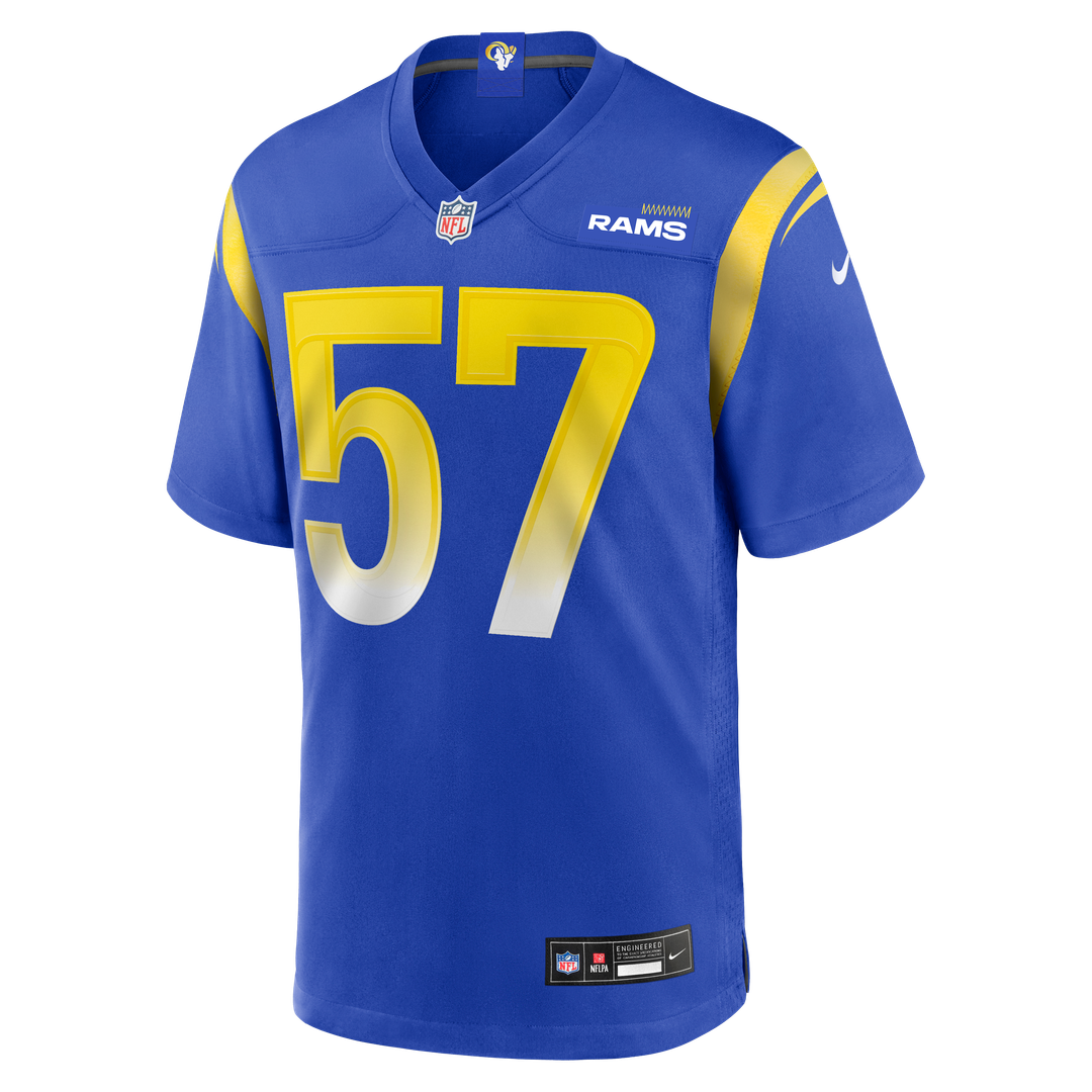 Los Angeles Rams Ty Hamilton Nike Royal Game Jersey