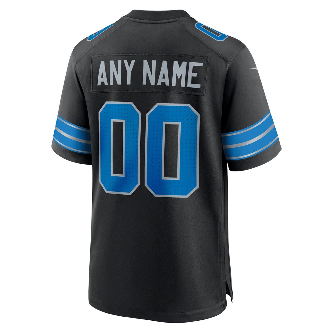 Detroit Lions Nike Blue Custom Jersey
