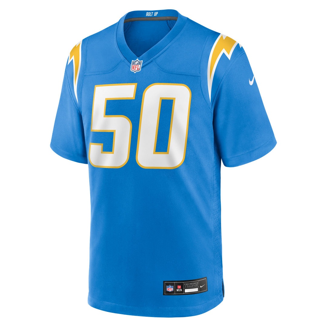 Los Angeles Chargers Caleb Murphy Nike Powder Blue Game Jersey