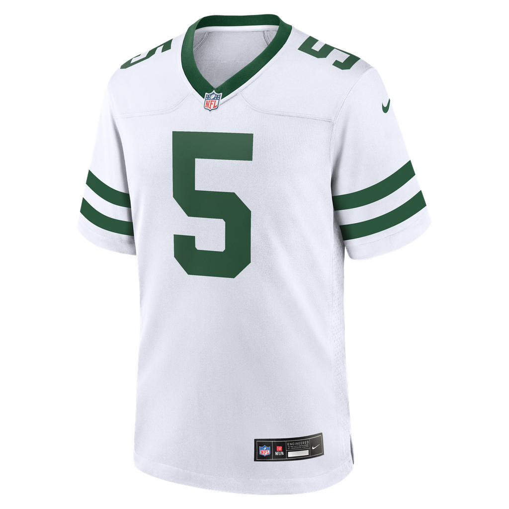 New York Jets Garrett Wilson Nike Legacy White Game Jersey