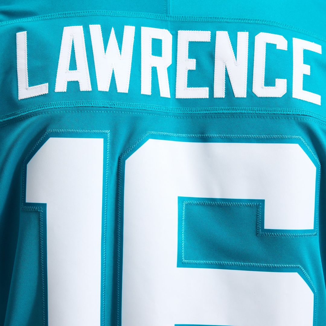 Jacksonville Jaguars Trevor Lawrence Nike Teal Team Vapor FUSE Stitched Limited Jersey