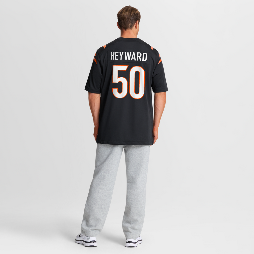 Cincinnati Bengals Shaka Heyward Nike Black Game Jersey