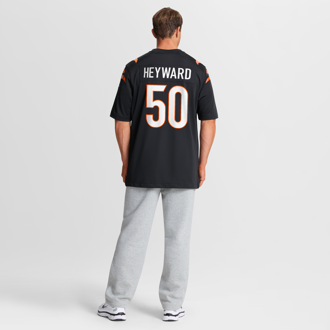 Cincinnati Bengals Shaka Heyward Nike Black Game Jersey