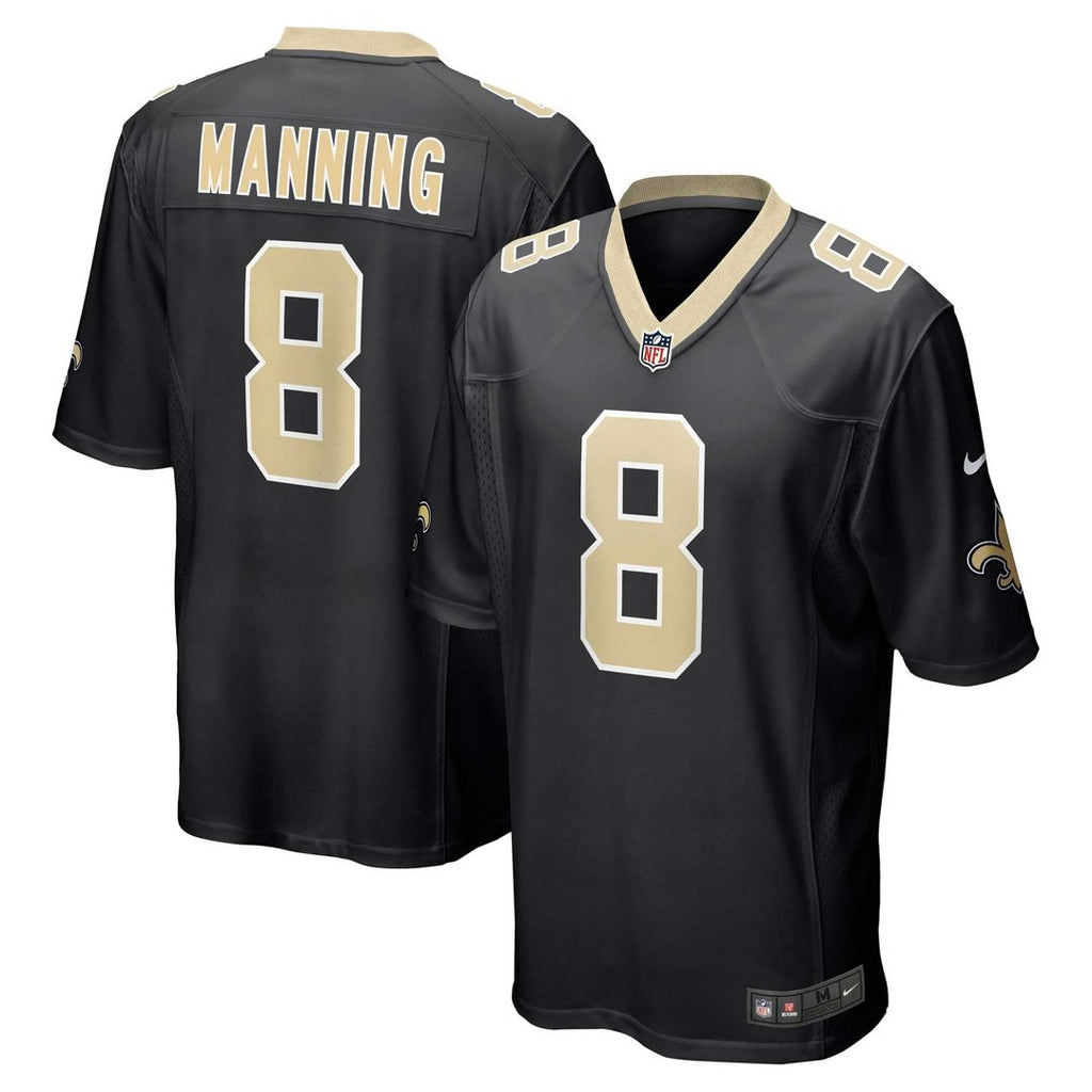 New Orleans Saints Archie Manning Nike Black Retired Game Jersey