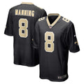 New Orleans Saints Archie Manning Nike Black Retired Game Jersey