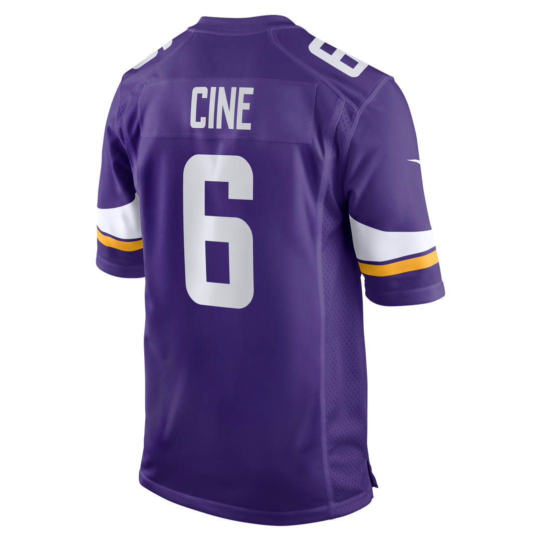 Minnesota Vikings Lewis Cine Nike Purple Game Jersey
