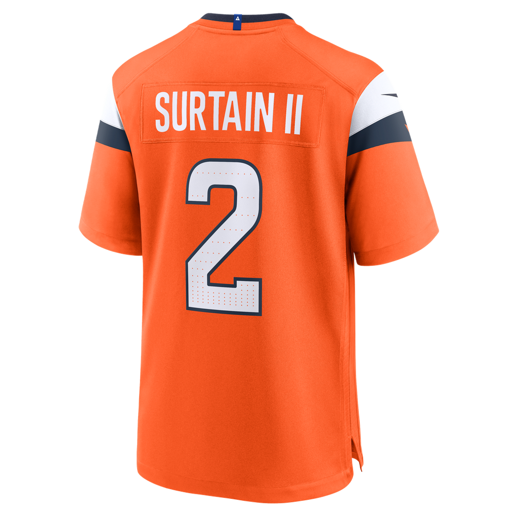 Denver Broncos Patrick Surtain II Nike Orange Game Jersey