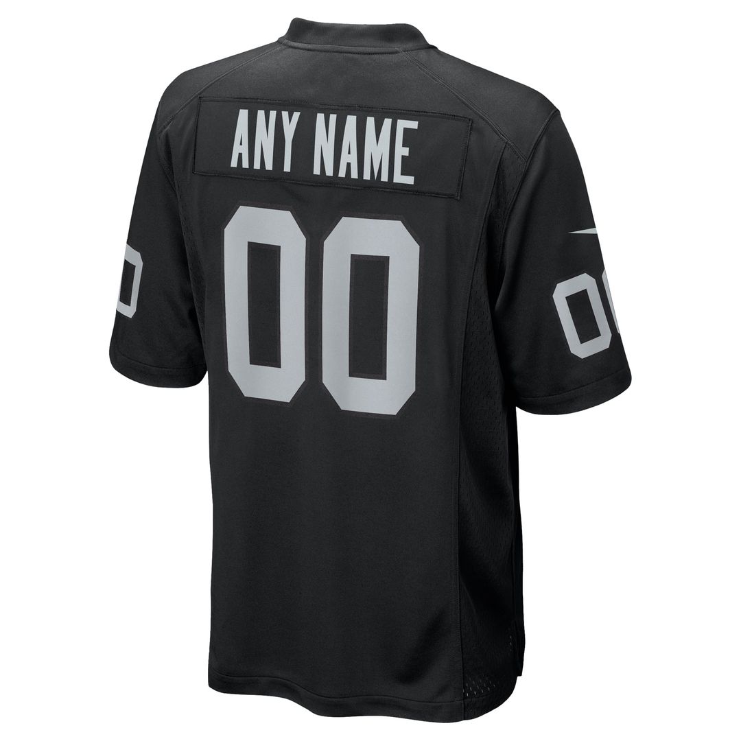 Las Vegas Raiders Nike Black Custom Jersey