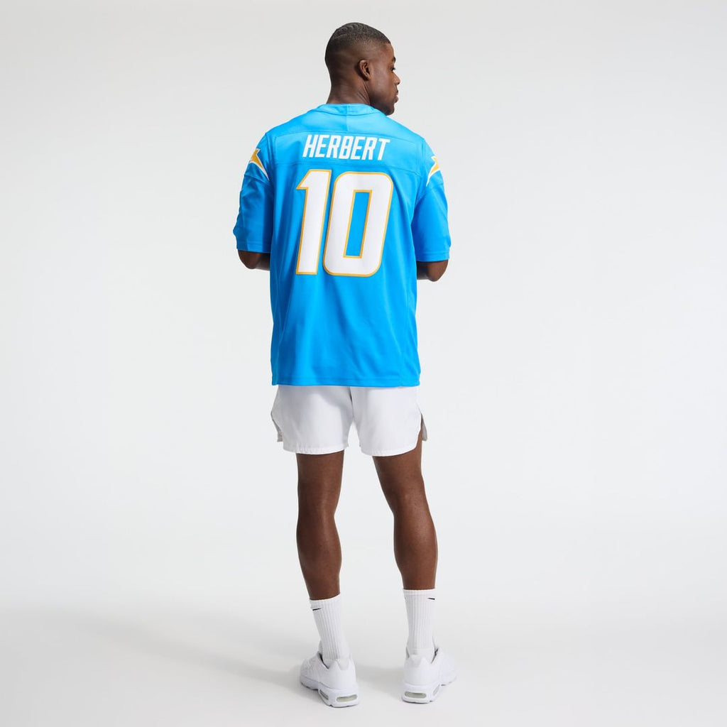 Los Angeles Chargers Justin Herbert Nike Powder Blue Team Vapor FUSE Stitched Limited Jersey
