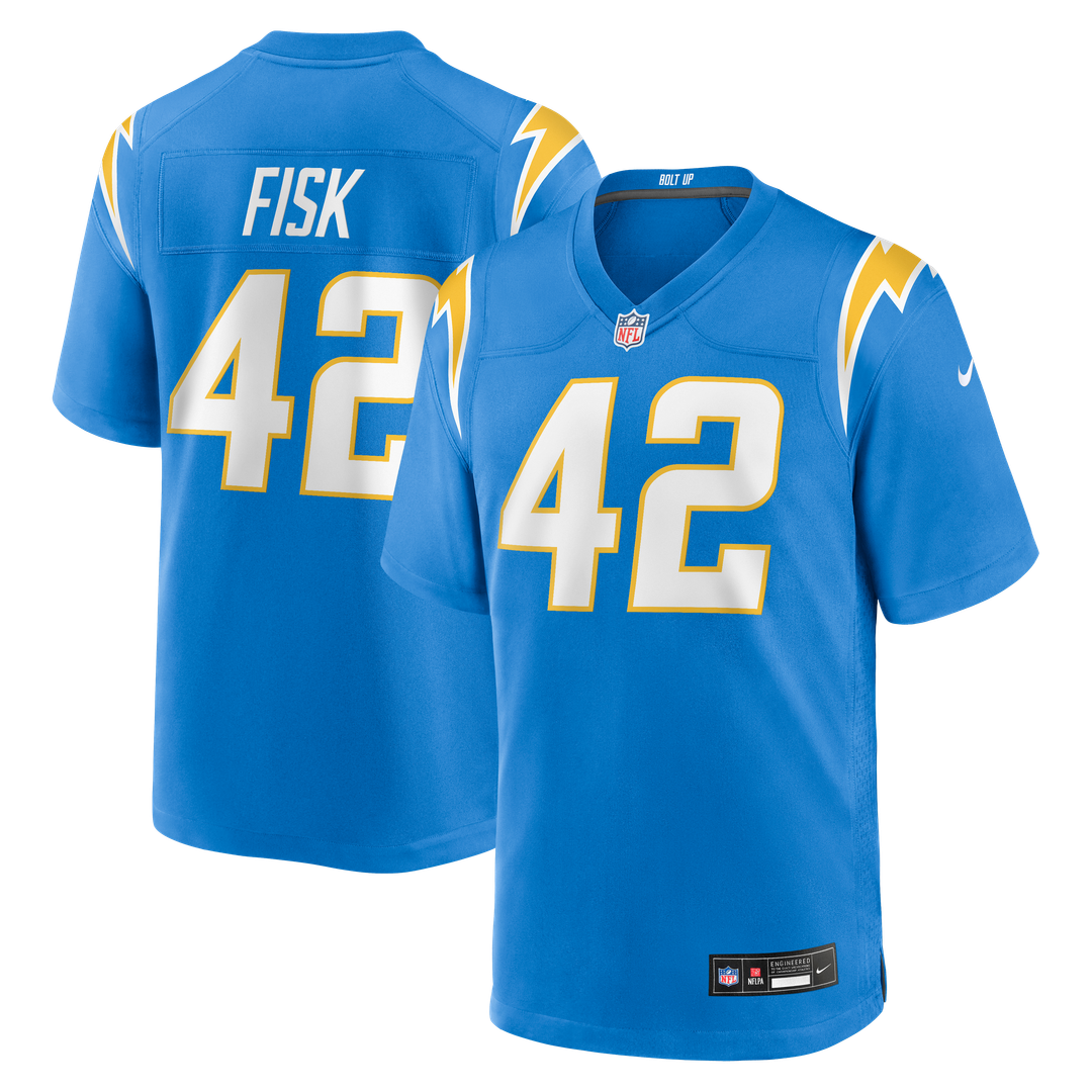 Los Angeles Chargers Tucker Fisk Nike Powder Blue Game Jersey