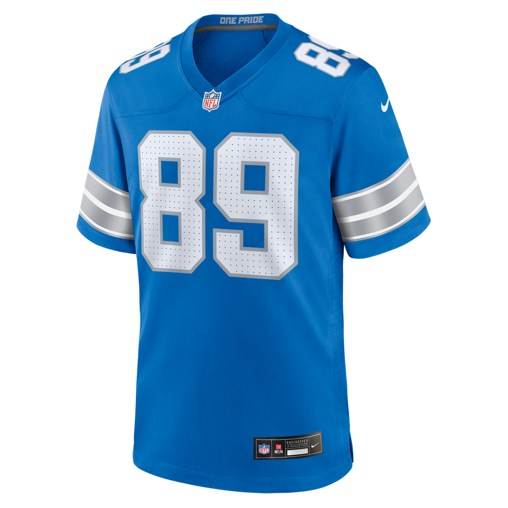 Detroit Lions Brock Wright Nike Blue Game Jersey