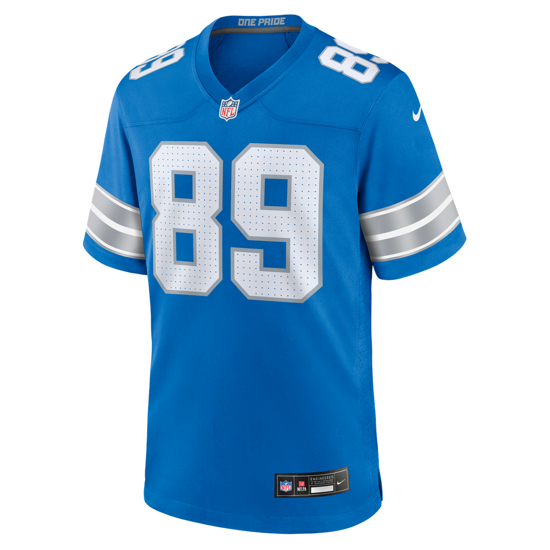Detroit Lions Brock Wright Nike Blue Game Jersey