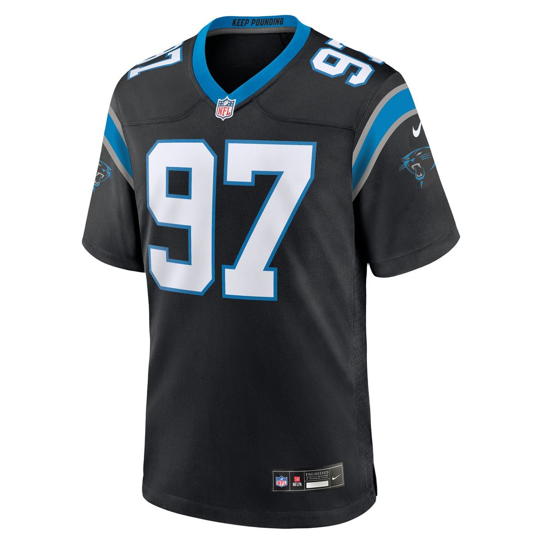 Carolina Panthers Bobby Brown III Nike Black Game Jersey