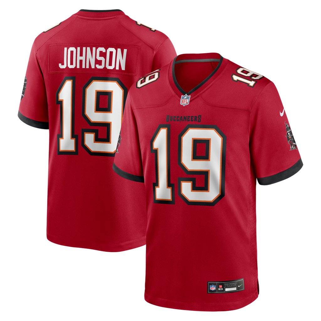 Tampa Bay Buccaneers Keyshawn Johnson Nike Red Retired Player Game Jersey