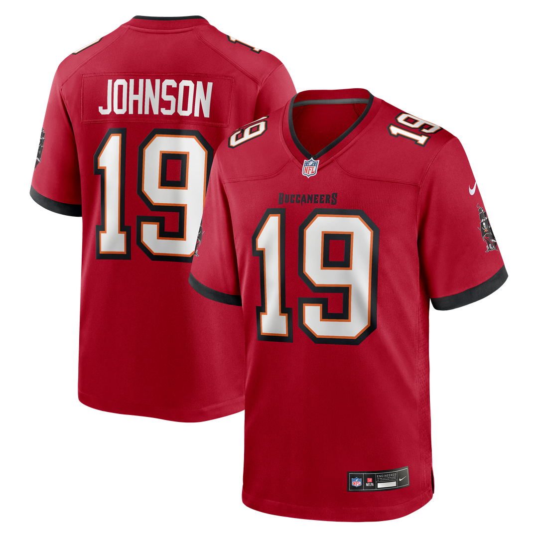 Tampa Bay Buccaneers Keyshawn Johnson Nike Red Retired Player Game Jersey
