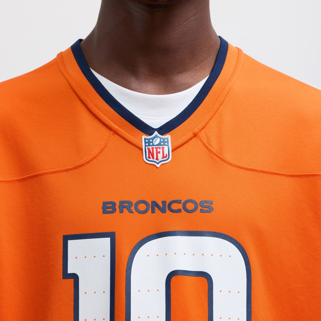 Denver Broncos Bo Nix Nike Orange Game Jersey