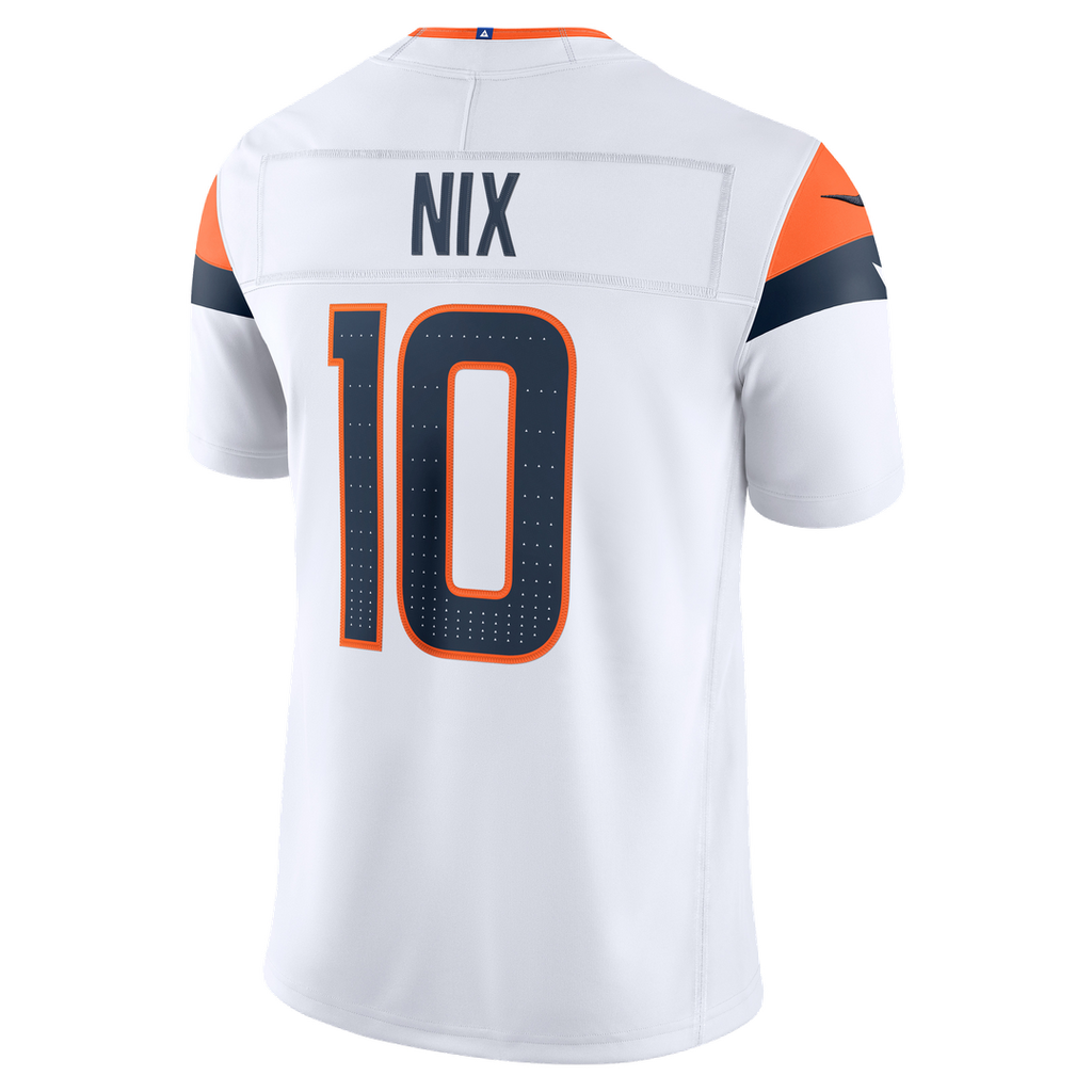 Denver Broncos Bo Nix Nike Orange Alternate Mile High Collection 1977 Throwback Vapor FUSE Stitched Limited Jersey