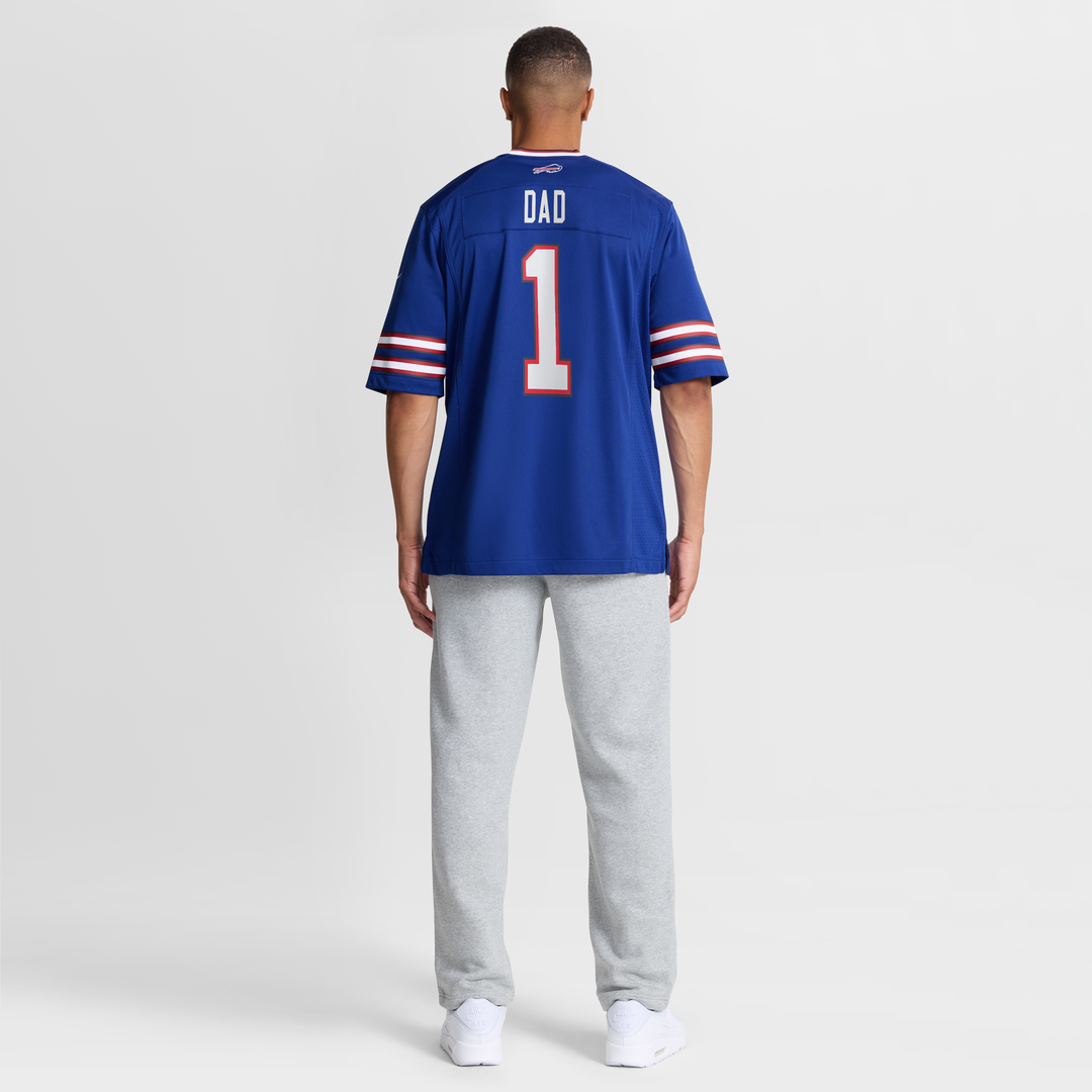 Buffalo Bills Number 1 Dad Nike Royal Game Jersey