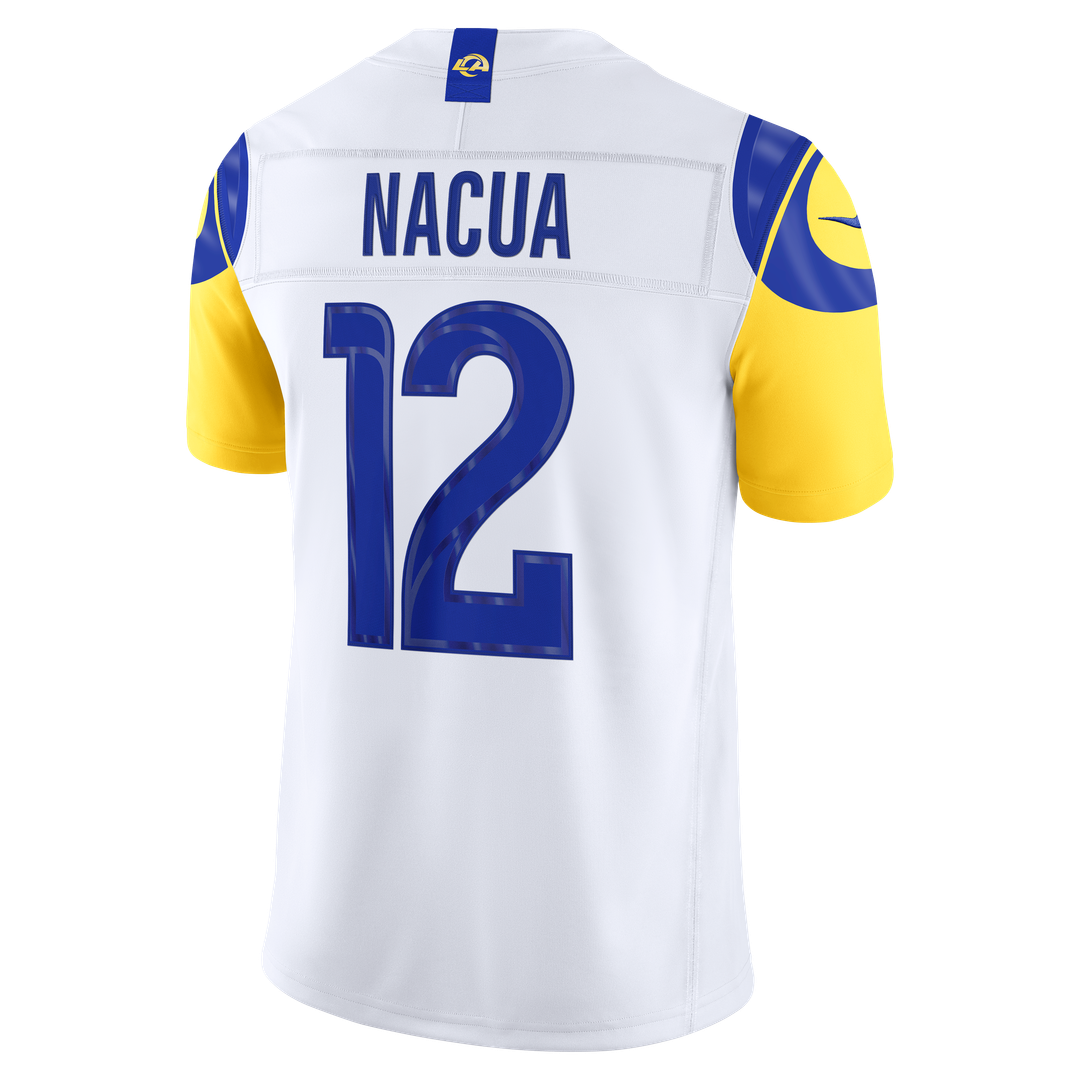 Los Angeles Rams Puka Nacua Nike White Vapor FUSE Stitched Limited Jersey