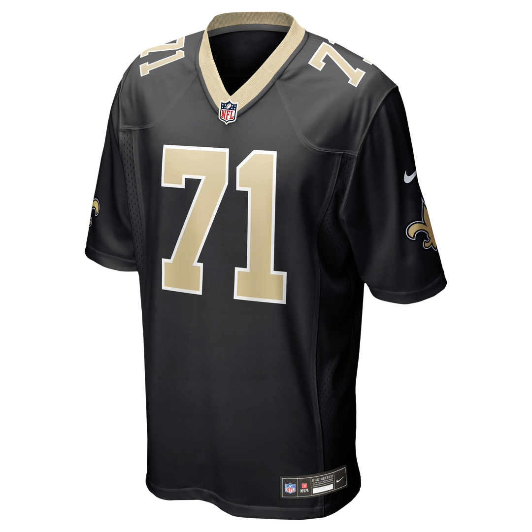New Orleans Saints Kelvin Banks Jr. Nike Black Game Jersey