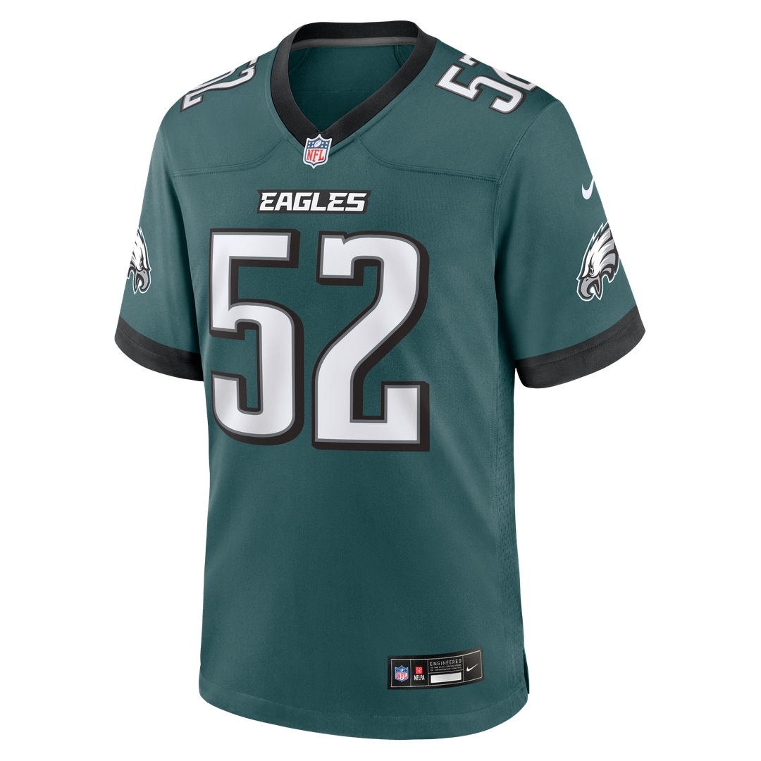 Philadelphia Eagles Jonathan Greenard Nike Midnight Green Game Jersey
