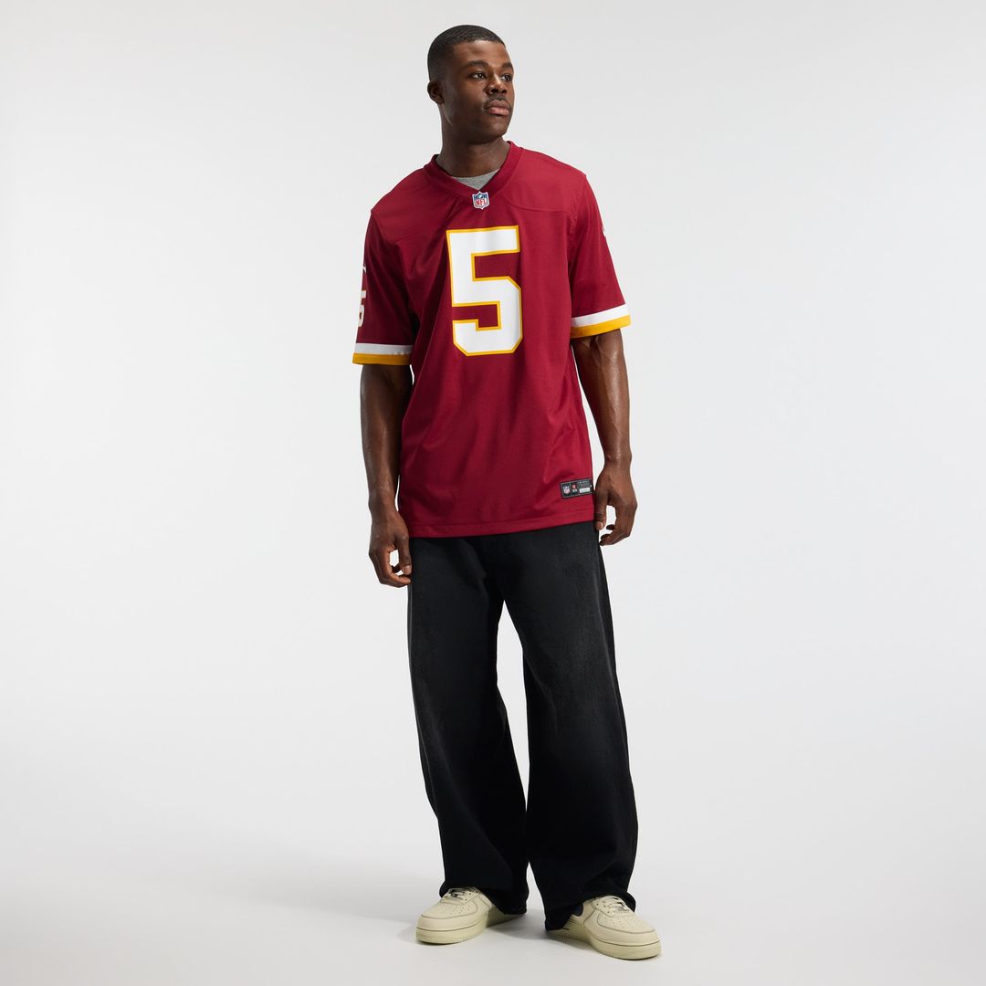 Hail Raiser Washington Commanders Jayden Daniels Nike Black Alternate Game Jersey