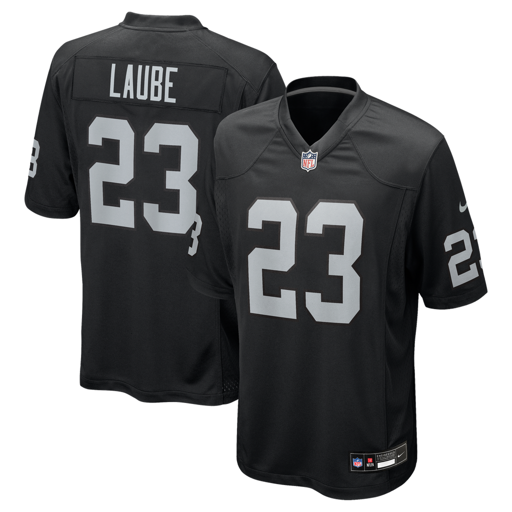 Las Vegas Raiders Dylan Laube Nike Black Game Jersey