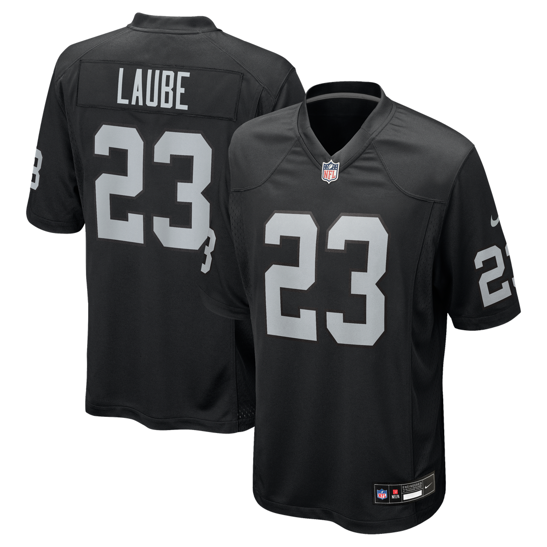 Las Vegas Raiders Dylan Laube Nike Black Game Jersey