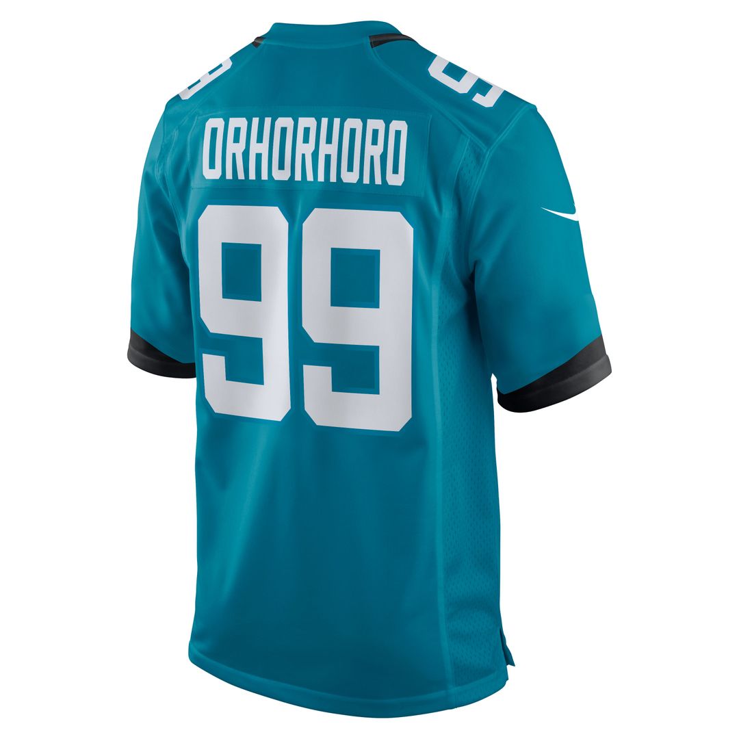 Jacksonville Jaguars Ruke Orhorhoro Nike Teal Game Jersey