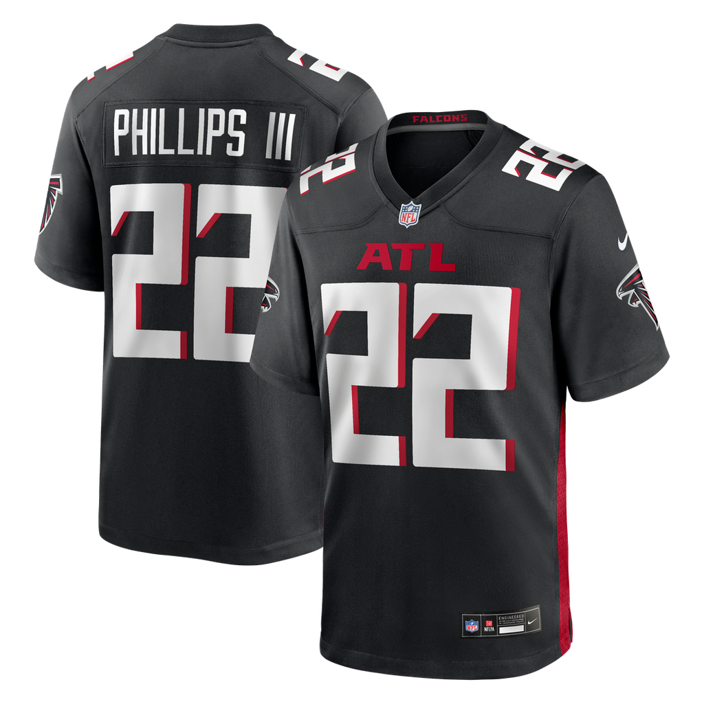 Atlanta Falcons Clark Phillips III Nike Black Game Jersey