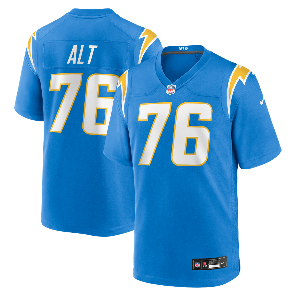Los Angeles Chargers Joe Alt Nike Powder Blue Game Jersey