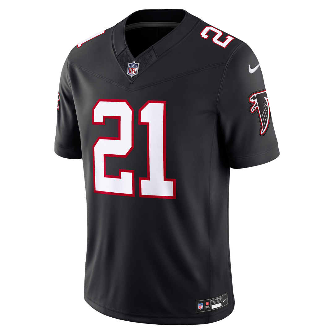 Atlanta Falcons Deion Sanders Nike Black Alternate Throwback Vapor FUSE Stitched Retired Limited Jersey