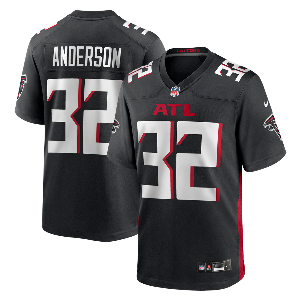 Atlanta Falcons Jamal Anderson Nike Black Retired Player Game Jersey